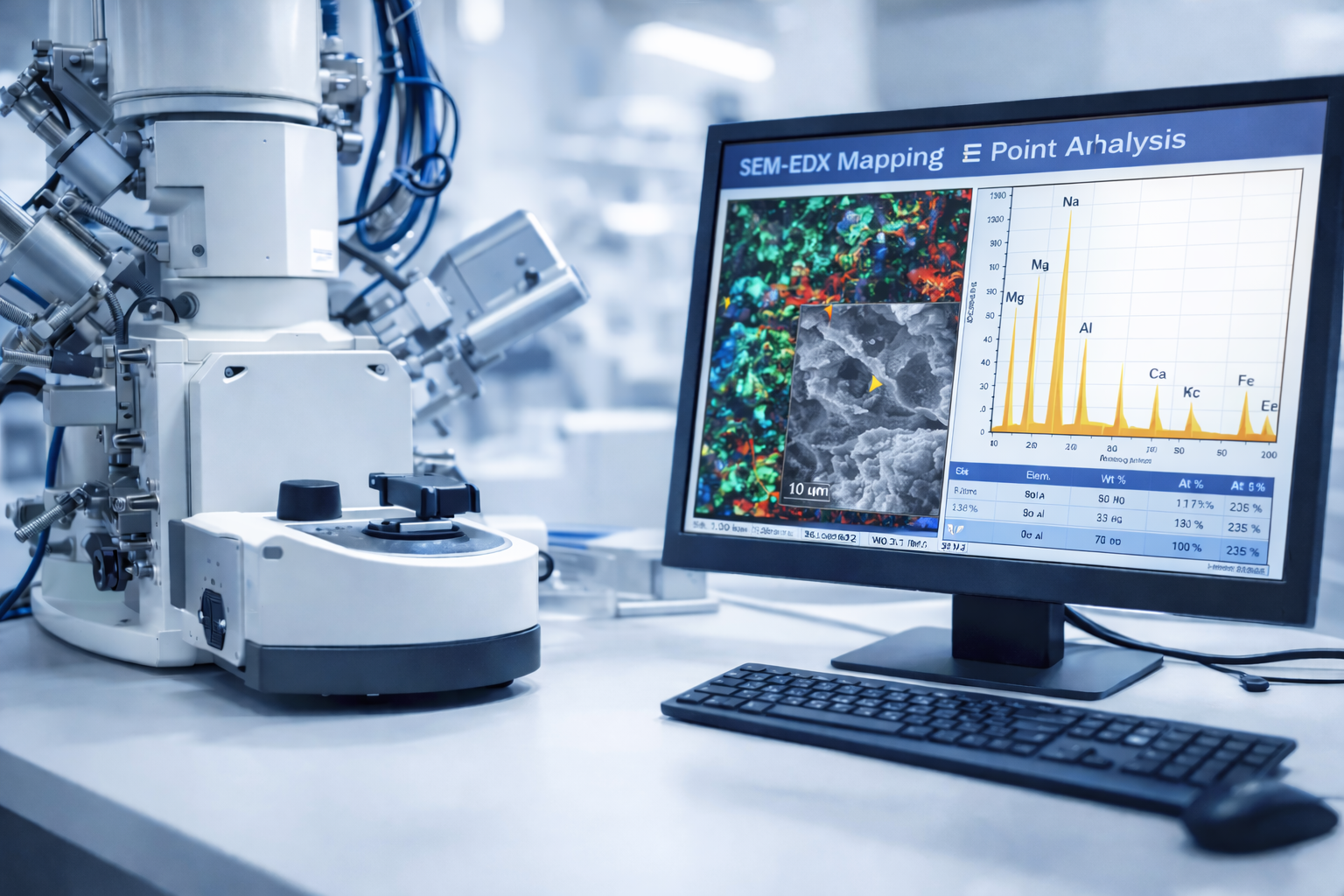 SEM Image + EDX Point